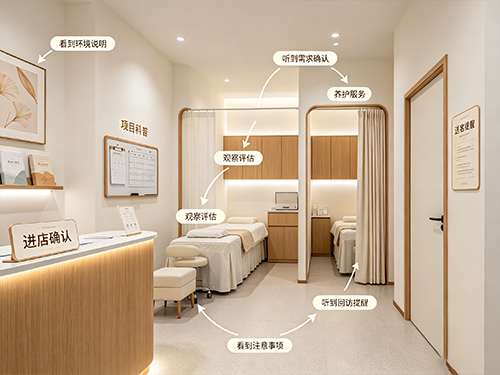 门店服务动线示意图
